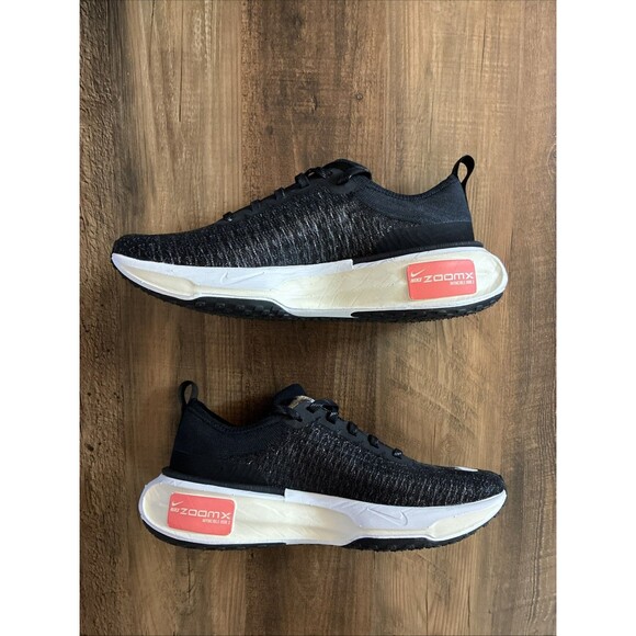 Nike ZoomX Invincible Run Flyknit 3 Black White Women Size 9.5 DR2660-001 - Picture 2 of 7